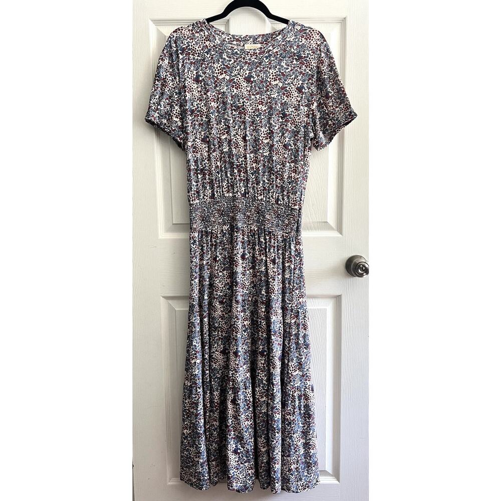 NATION LTD 2023 Martine Casual Peasant Cherry Blossom Maxi Dress - Picture 6 of 16